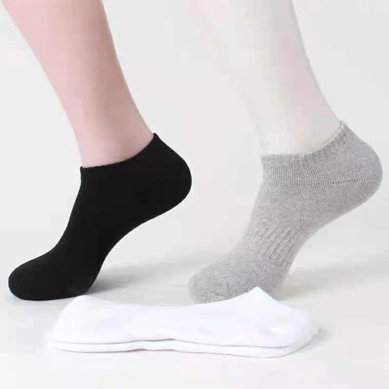 

New simple restrained waist sport men's towel-bottom boat socks, cotton sweat absorbing and thickened socks