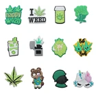 Новинка, распродажа, 1 шт., подвеска для обуви, аксессуары, украшение, ПВХ мультяшный лист, Кроксы, пряжка JIBZ для мужчин и женщин, подарки на Рождество