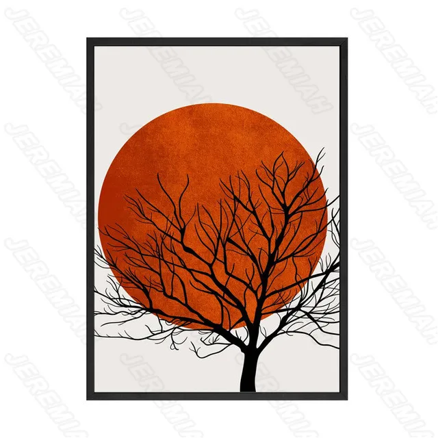 

People Bird Sun Cartoon Poster Nordic Style Wall Art Canvas Print Painting Modern Living Room Decoration