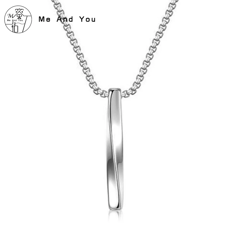 

Spiral Necklace Minimalist Personality Hip-hop Pendant Titanium Steel Cool Unisex