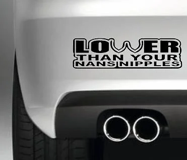 

For Lower then your nans nipples ers JDM Car Styling