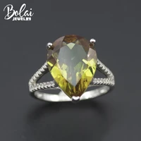 bolai sultanit ring 925 sterling silver color change nano diaspore pear 1612mm gemstone fine jewelry wedding rings for women