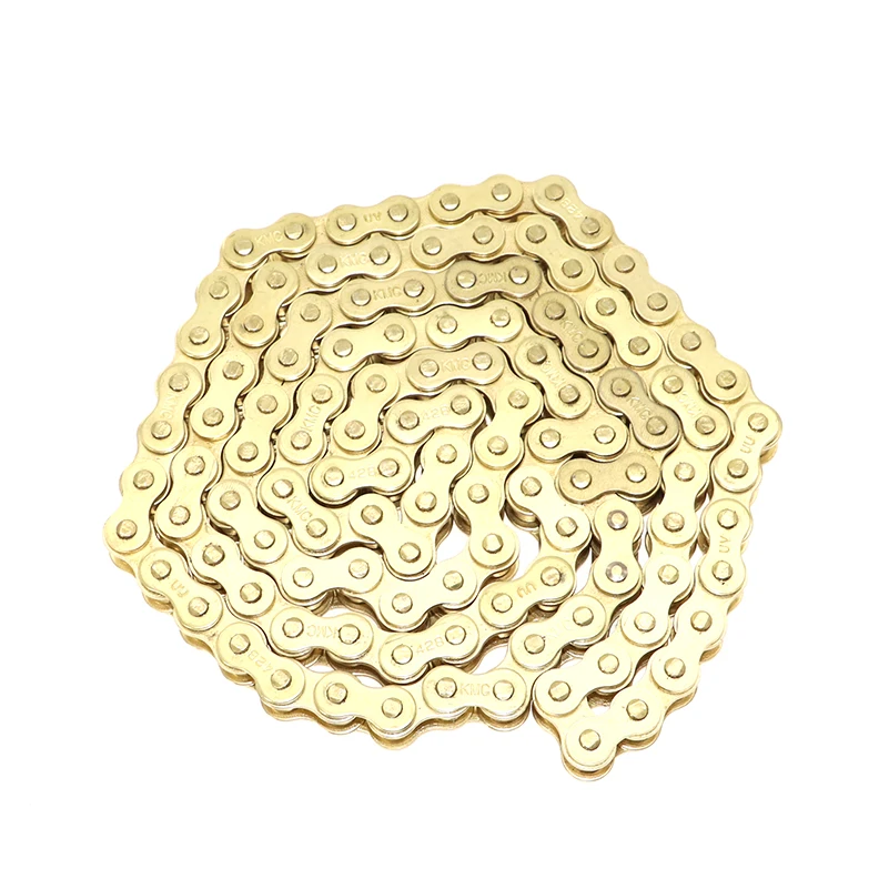 Kmc Gold 428 102/104/108/110/112/114/116/118 звеньевая цепь O-RING для грязевого мотоцикла/питбайка 110-150cc для CRF70 TTR110.