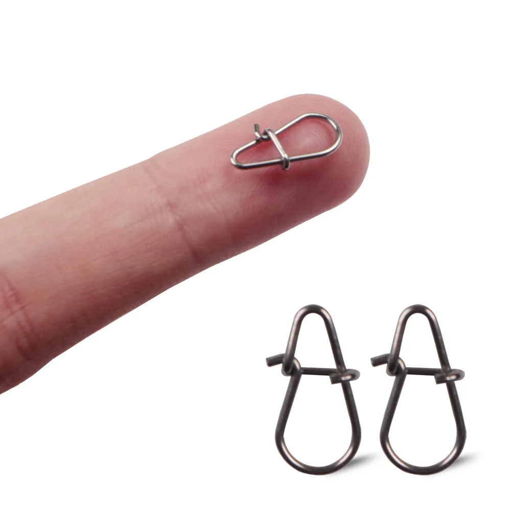

30-50pcs/bag Stainless Steel Gourd-type Hook Rotating Safety Pin Quick Clip Lock Connector Outdoor Fishing Fishing Tackle