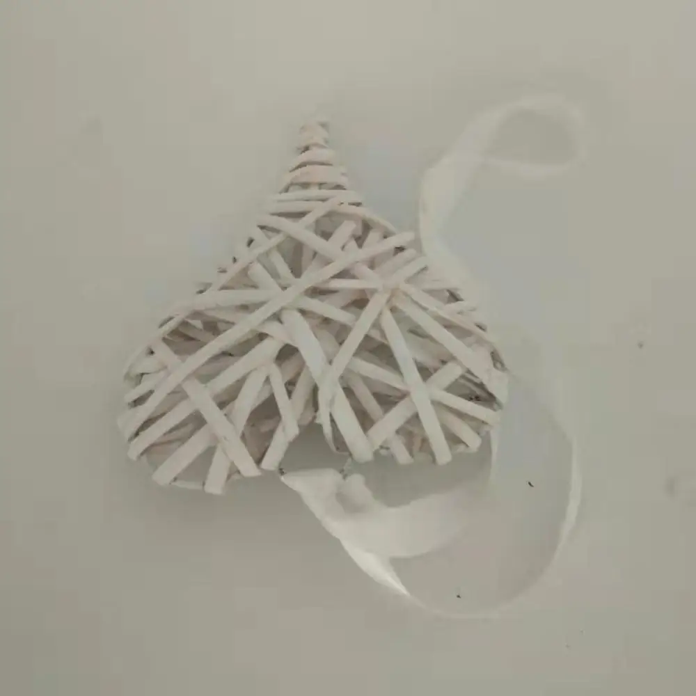 10 шт. плетеные подвесные сердца с красивой лентой белого цвета свадебное