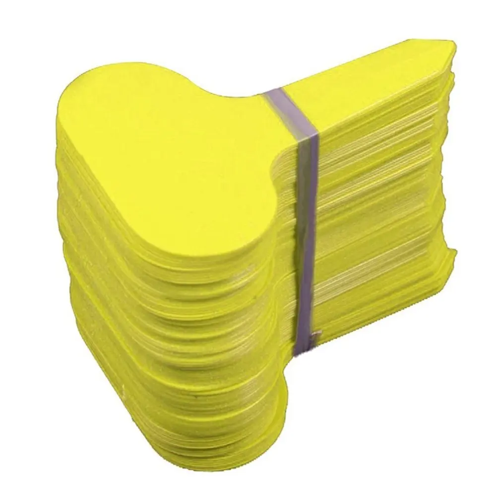 

100Pcs Plastic T-type Garden Tags Ornaments Plant Flower Label Nursery Thick Tag Markers for Plants Garden Decoration