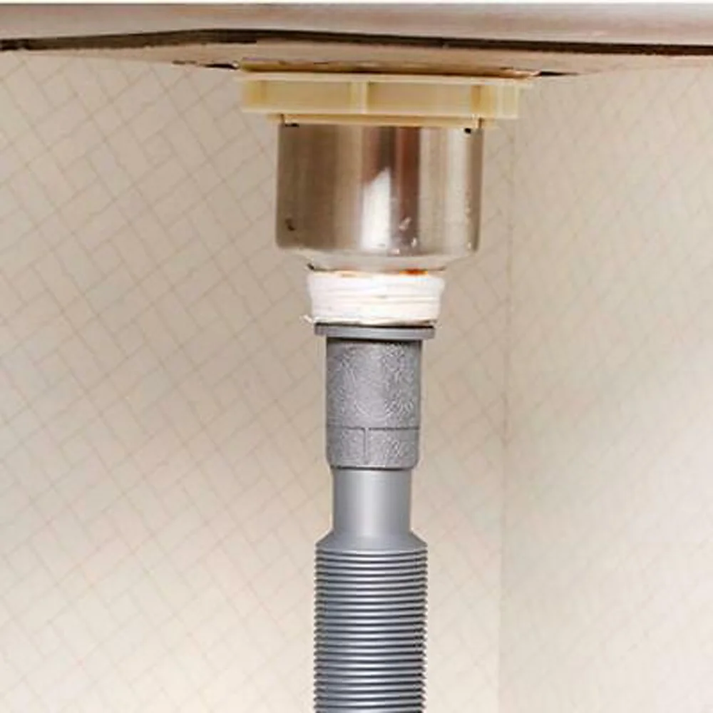 

PVC Automatic Closure Washbasin Anti Odor Tube Pipe Sink Basin Drain Hose Tools