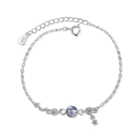 diwenfu solid silver 925 jewelry bracelets for women fine pulseira feminina pulseras de ley 925 mujer crystal bracelets jewelry