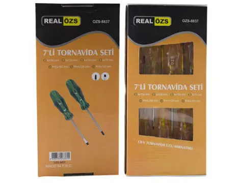 

Magnet Tip Screwdriver Set (7li)