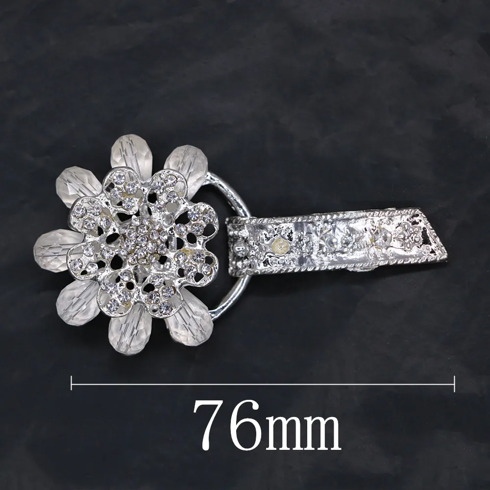 Хорошее качество 76 мм металлические стразы пуговицы для украшения свитера