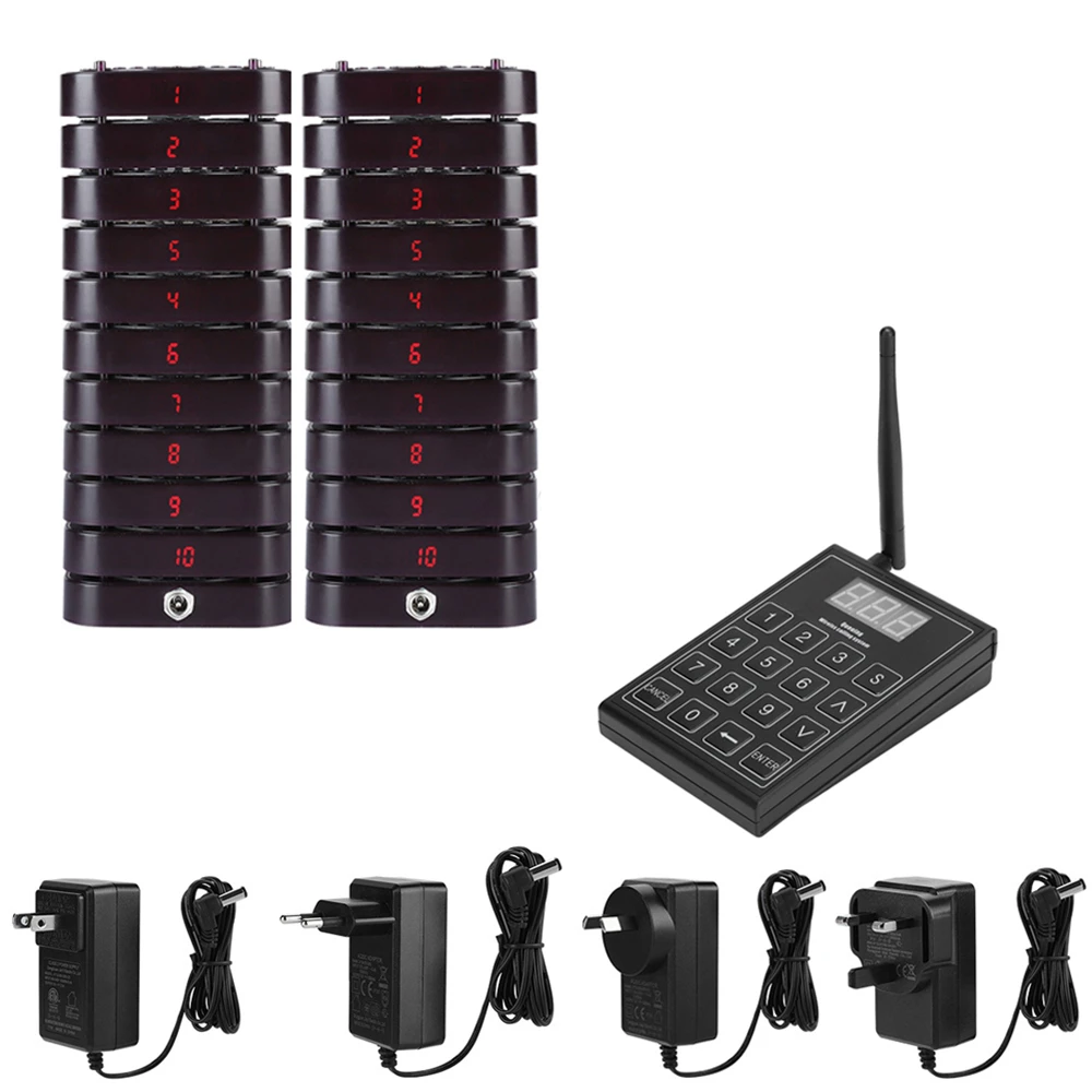 Пейджер для ресторана беспроводной пейджер клиентов с функцией вызова система