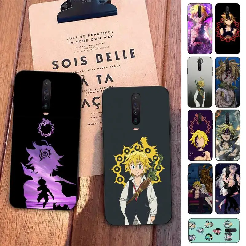 

FHNBLJ The Seven Deadly Sins Phone Case for Redmi 5 6 7 8 9 A 5plus K20 4X S2 GO 6 K30 pro