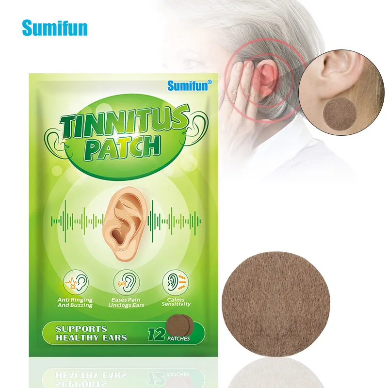 

12/36Pcs Sumifun Herbal Tinnitus Treatment Patch Itch Ear Pain Relief Medical Plaster Protect Hearing Loss Sticker Health Care
