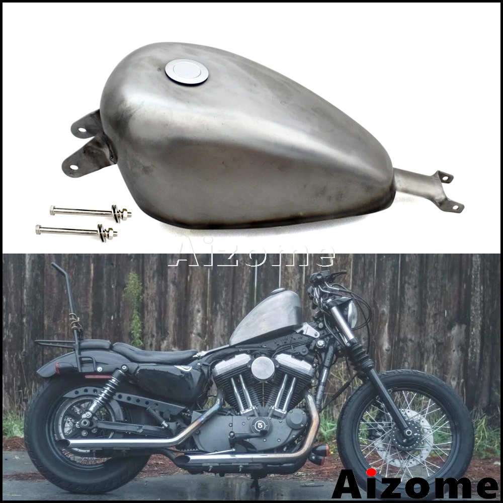 Топливный бак EFI для мотоцикла емкость 2 4 галлонов Для Harley Sportster XL883 XL1200 SuperLow Iron Custom
