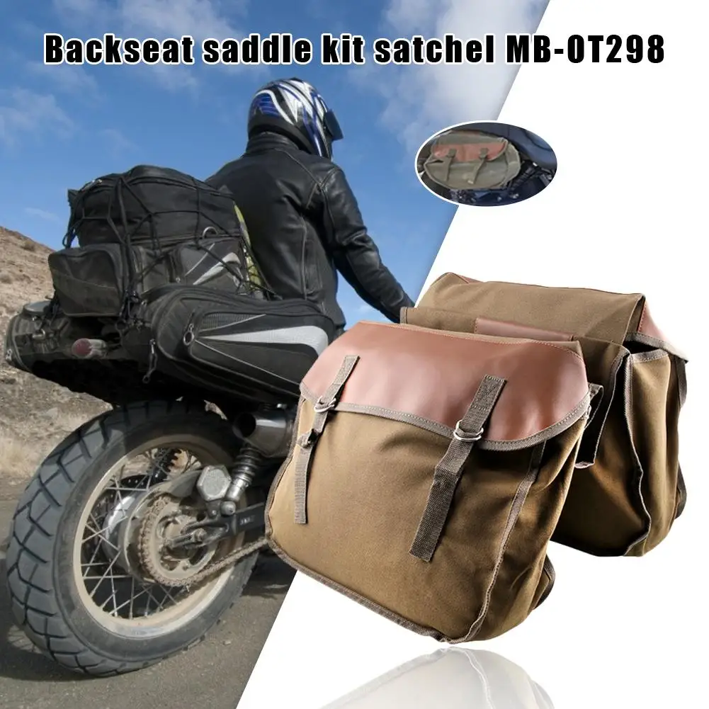 Мотоциклетная седельная сумка холщовая для инструментов универсальная