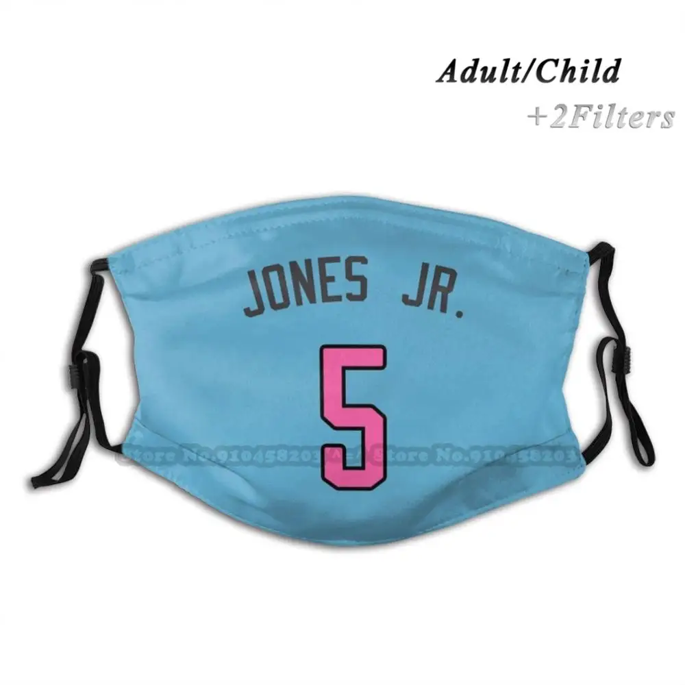Многоразовая маска Derrick Jones Jr. #5 с тепловым принтом фильтрующая модная для лица Pm2.5