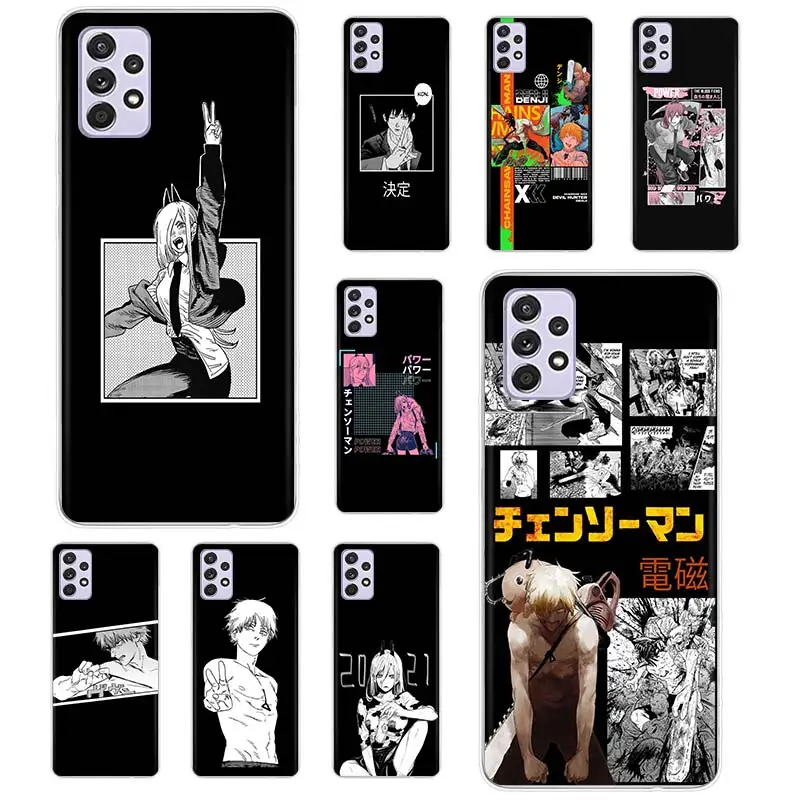 

Chainsaw Man Manga Case Coque For Samsung Galaxy A52 A51 A71 A50 A12 A22 A32 A42 A72 A70 A21S A41 A40 A30 A20 A11 Cover Funda