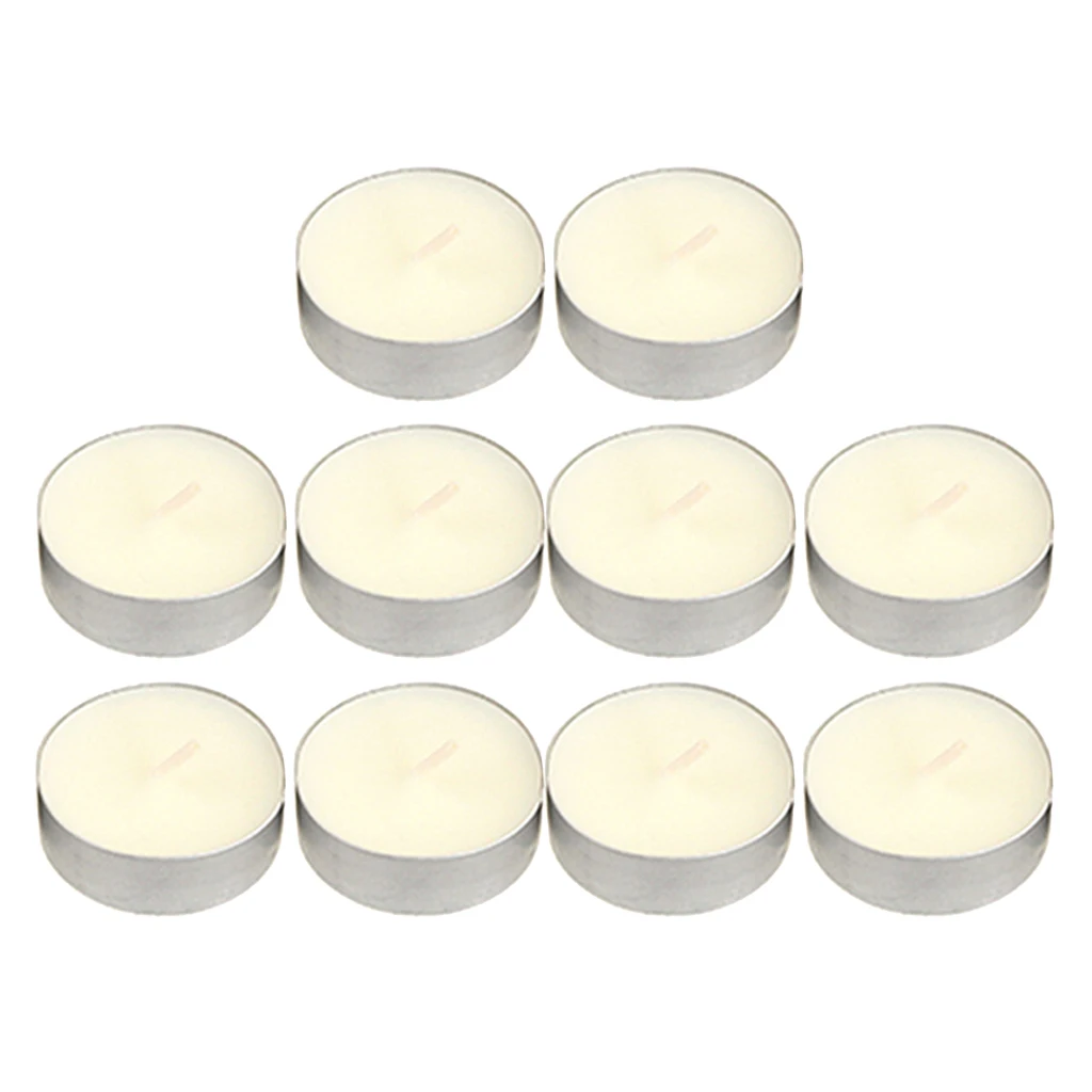 

2 Hours Burn Tealight Tea Light Candles Smokeless Night Lights 10 Counts 3.5cm