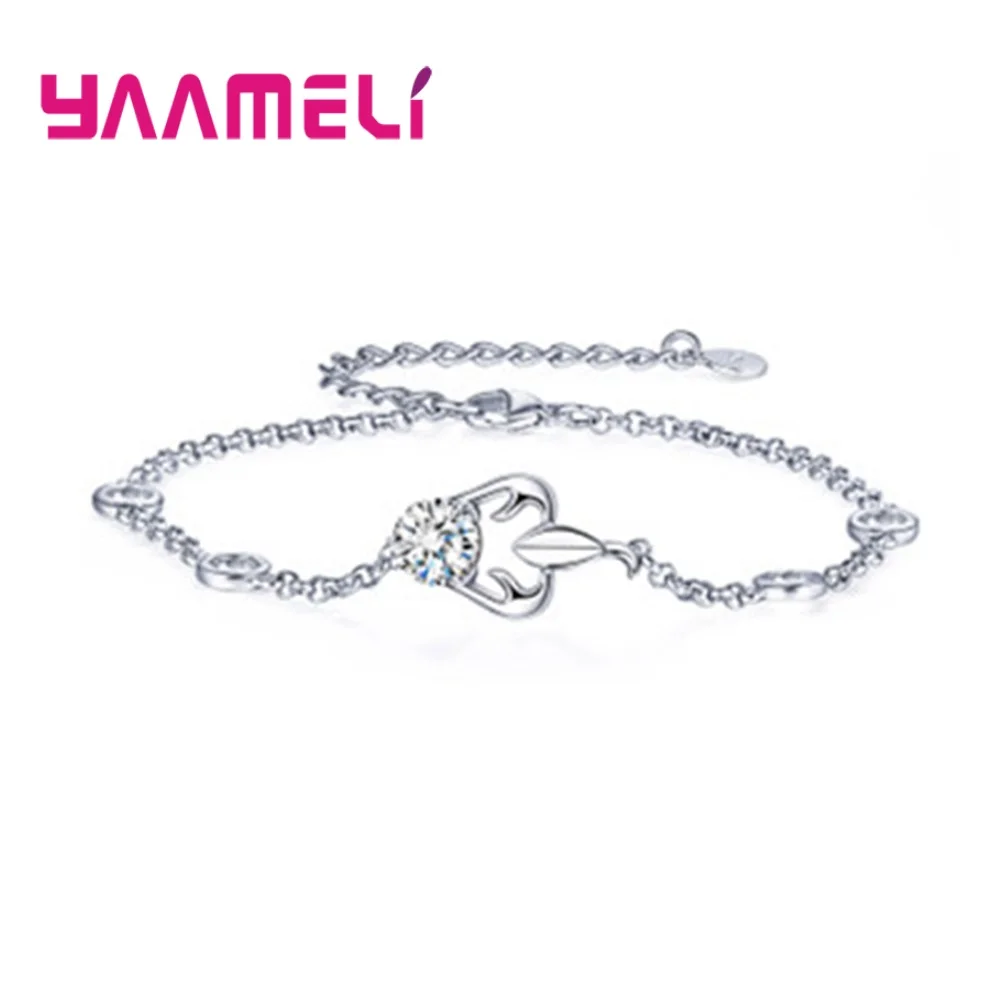 Новый Tendy 12 созвездий 925 серебряные браслеты люксовый бренд AAAAA кристалл кулон