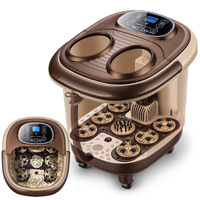

Electric Foot bath Massager Heated Digital Display Shiatsu Foot Massage Machine Acupressure Wireless Control Foot Bath Barrel
