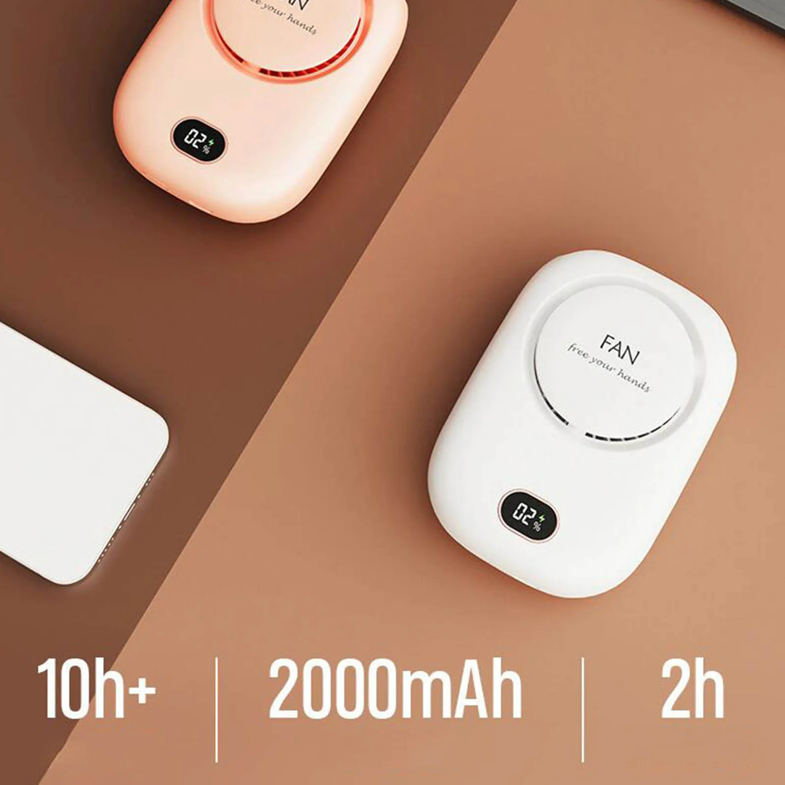 

Summer Air Cooler Hanging Neck Fan With USB Rechargeable Portable Air Cooling Fan Strong Wind Lazy Outdoor Sports Bladeless Fan