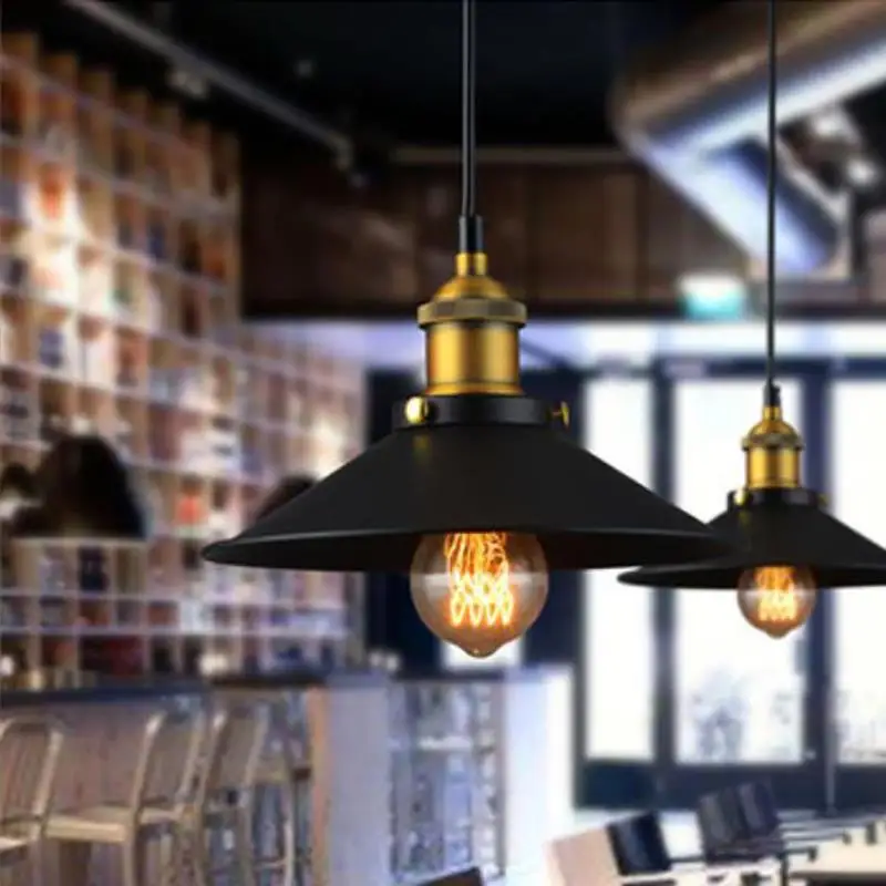 

Loft Vintage Industrial Retro Edison Pendant Lamp Light E27 Holder Iron Restaurant Bar Counter Attic Bookstore Lamp (NO BULB)