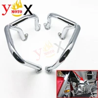 chrome left right front engine guards crash bars safety bumpers knee leg protector for honda gl1800 goldwing 2001 2016 gl1800a