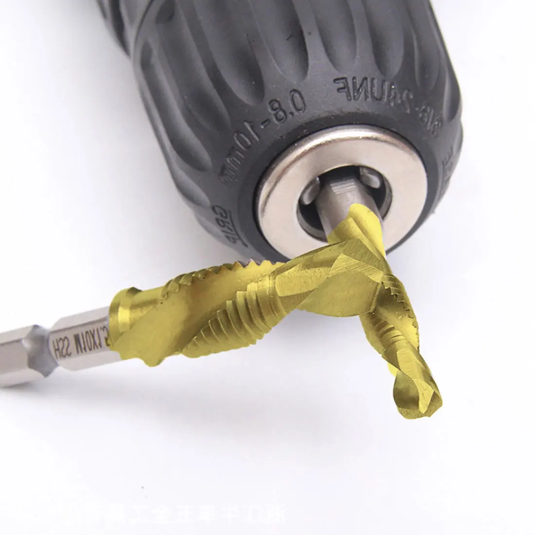 

6pcs Twist Drill Bit Set 1/4 Hex Shank M3 M4 M5 M6 M8 M10 Titanium Coated HSS Drilling Tap Bit Thread Screw Tool for Soft Metal