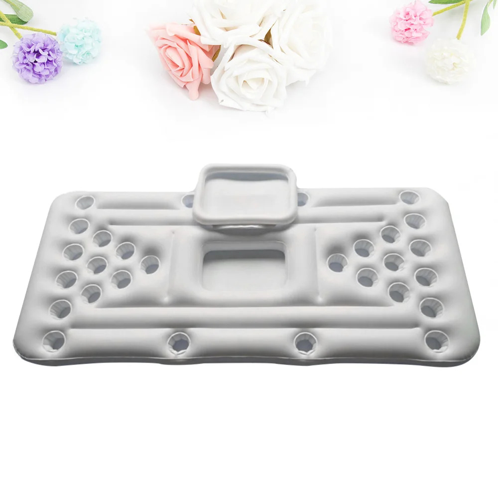 

1PC Inflatable Beer Table Portable 28 Cup Hole Float Row Water Beverage Ice Bucket Floating Bed Water Inflatable Table for Water