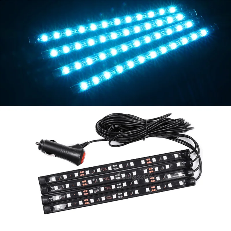 Автомобильный светодиодный светильник с атмосферой для салона световая полоса