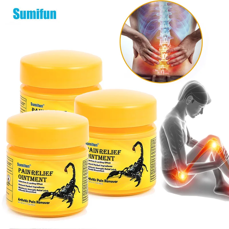 

20G Sumifun Scorpion Pain Relief Cream Herbal Extract Lumbar Muscle Strain Ointment Neck Back Joint Knee Medical Plaster Medical
