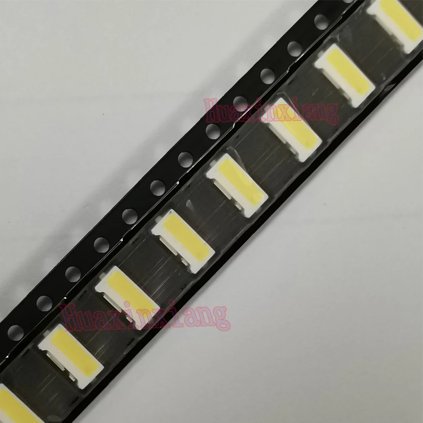 100 шт./лот SMD Edge LED 7032 3 в 0 5 Вт 120мА холодный белый для подсветки телевизора | Лампы и