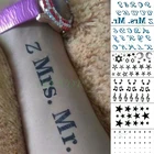 Водонепроницаемая Временная тату-наклейка Звезда Луна точка английская буква поддельные тату палец руки флэш-тату для детей Девушки Мужчины Женщины Мужчины