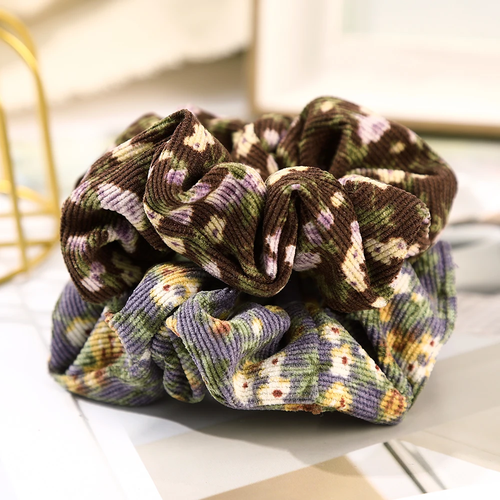 

AWAYTR Women's Floral Rubber Band Korean Girls Kawaii Hair Hair Accessories Women's Head Rope Cute Hair Rope Flower Head Wrap