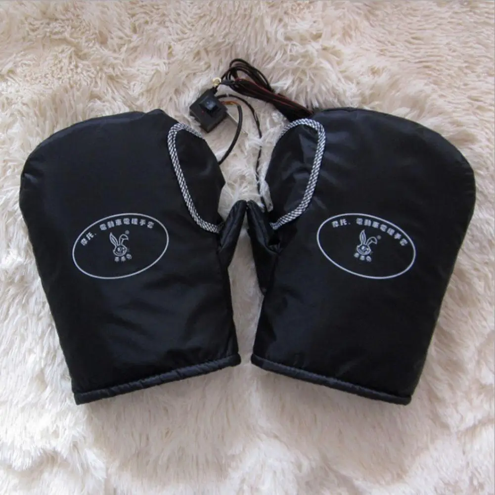 Мотоциклетные рукавицы на руль с подогревом перчатки быстрый нагрев варежки для