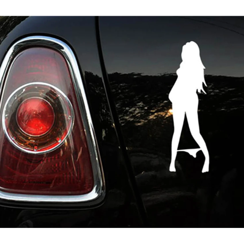 20Pcs/Lot Car Sticker Black White Bikini Beauty Sexy Girl Anime Styling Window Vinyl Decal Car-styling Accessories Stick | Автомобили и
