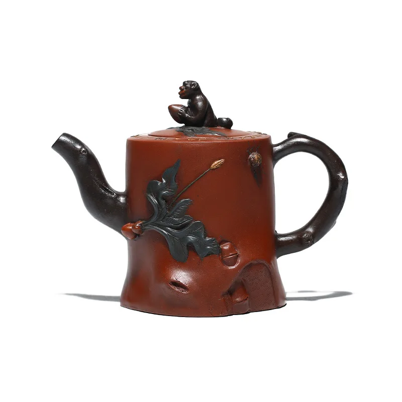

Yixing purple clay teapot Li Haiyan imitation old peach pile teapot old red clay teapot Kung Fu Tea Set