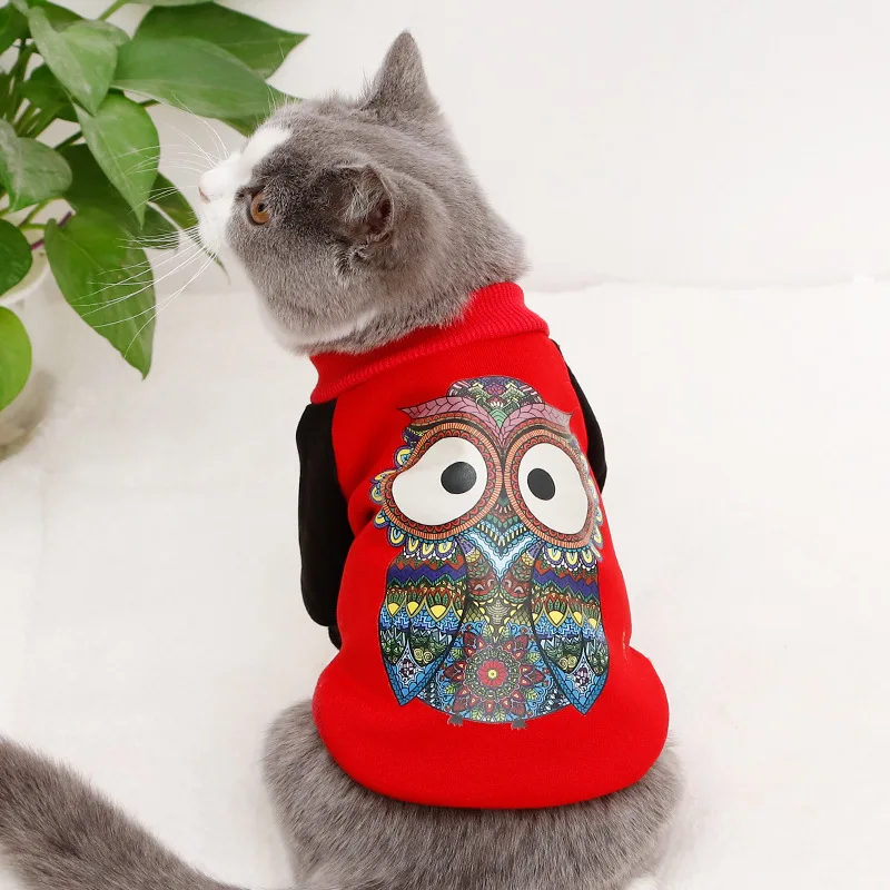 Новая одежда для домашних животных котов зимние пальто куртки толстовки с