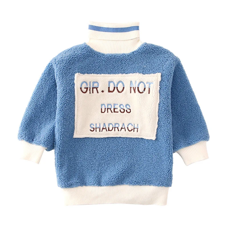 

Girls during the new winter 2021 han edition of cuhk children's fashionable long wool fleece warm coat