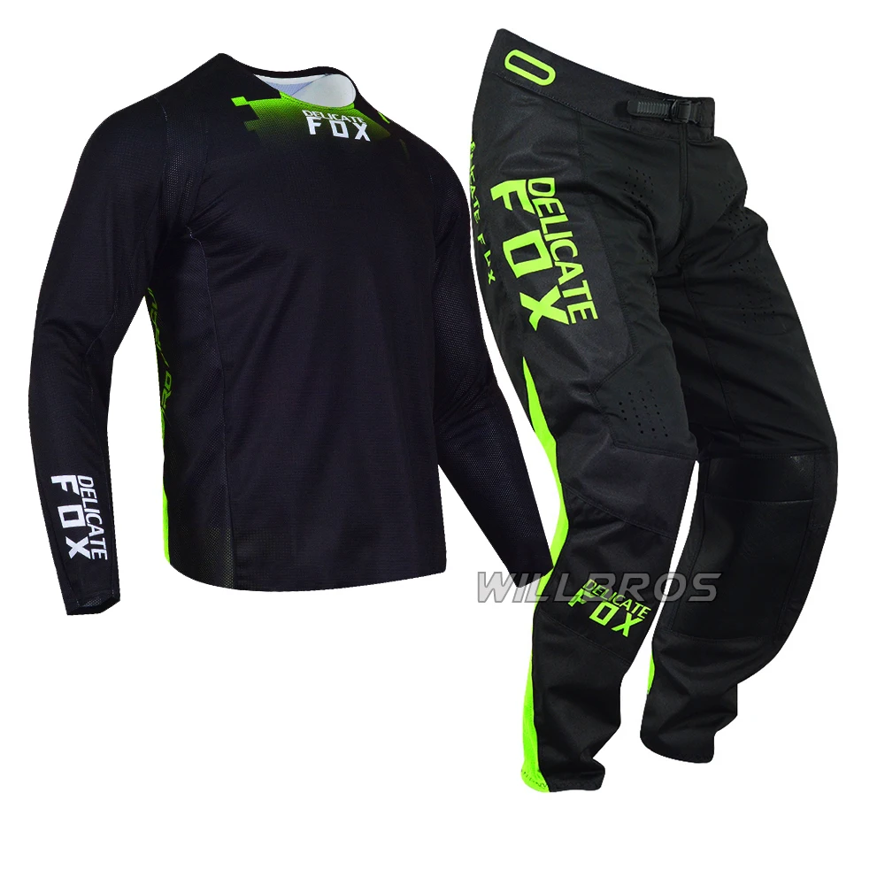 Изящная лиса 2021 Flexair синие мужские трикотажные брюки для мотоцикла MX ATV