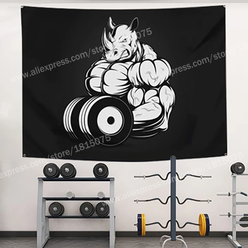 Мышечные животные плакат флаг баннер 144*96 см настенное искусство домашний декор
