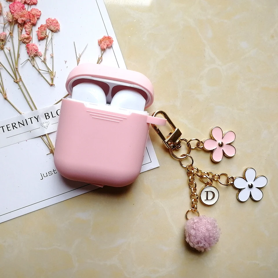 Симпатичный японский роскошный чехол в виде цветка вишни для Apple Airpods 1 2