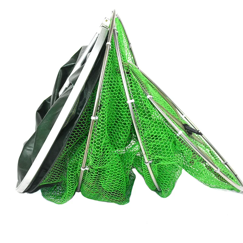 

Holes Folded Portable Hexagon Fishing Net Crayfish Fish Automatic Trap Shrimp Carp Catcher Cages Mesh Nets CrabTrap