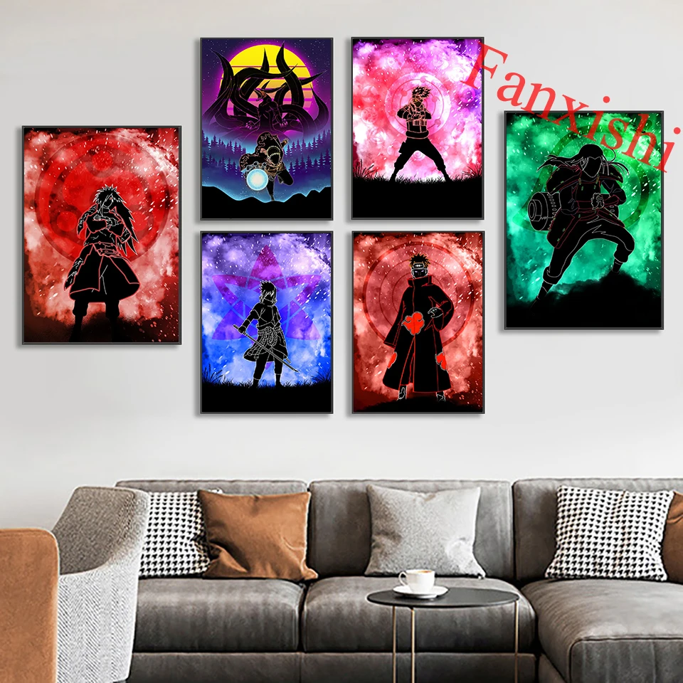 

Naruto Anime character Poster Nordic Abstract Wall Art Canvas Painting Wall Print Picture for Living Room Home Decoration Modern