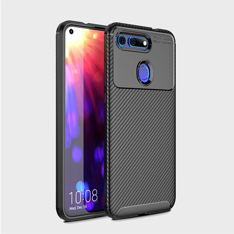 Ударопрочный Мягкий чехол с узором Joomer 6," для huawei Honor View 20 V20, чехол для huawei Honor View 20 V20, чехол для телефона - Цвет: Black