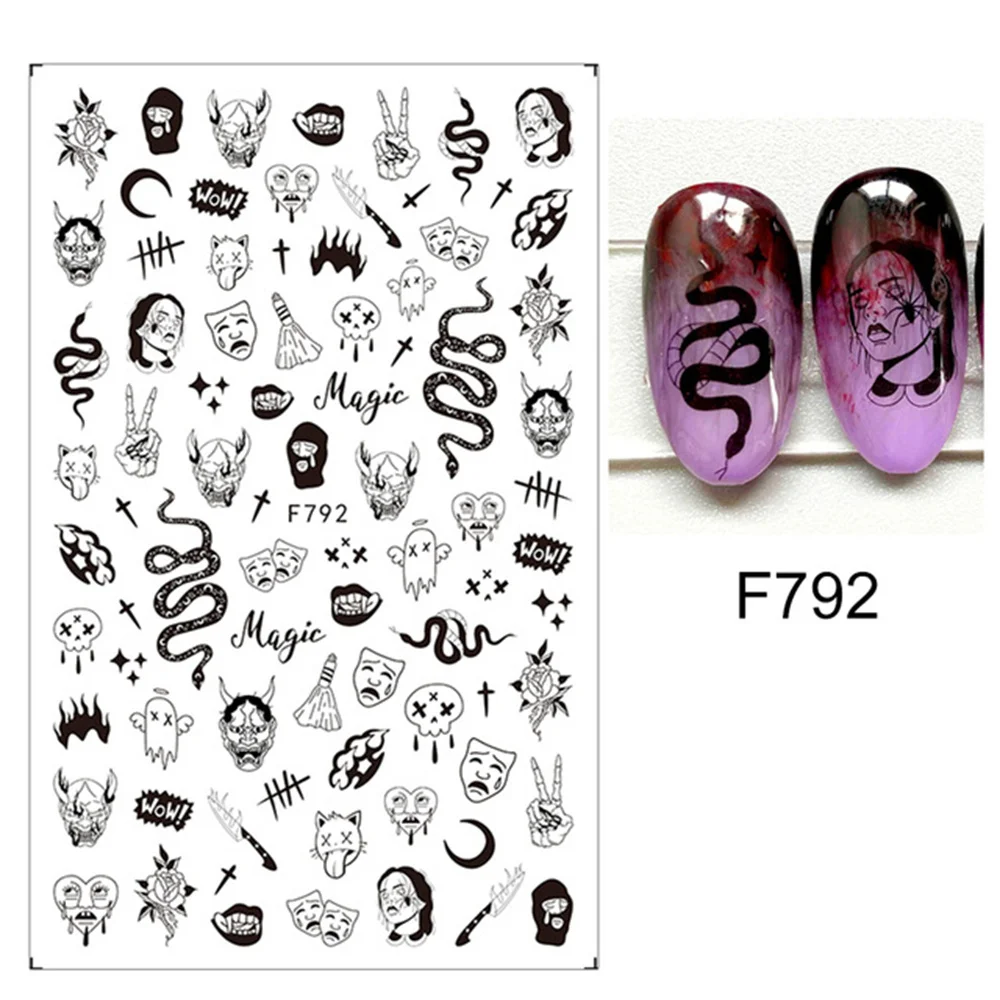 3D Halloween Blood Fake Scab Tattoos Nails Stickers Bloody Wound Splatter Palm Nail Art Decal Creepy Manicure Accessories | Красота и