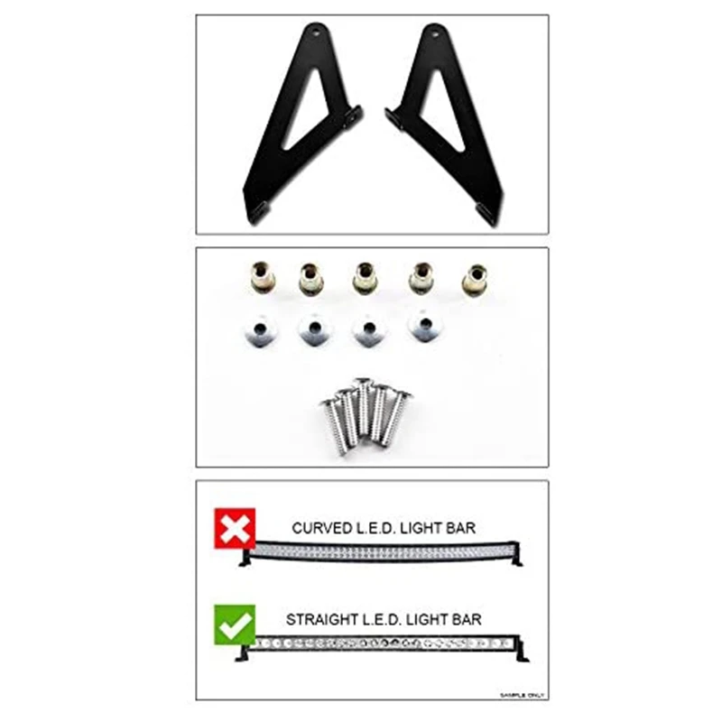 Крыша столб 50 дюймов светодиодный светильник лампа бар кронштейн комплект для