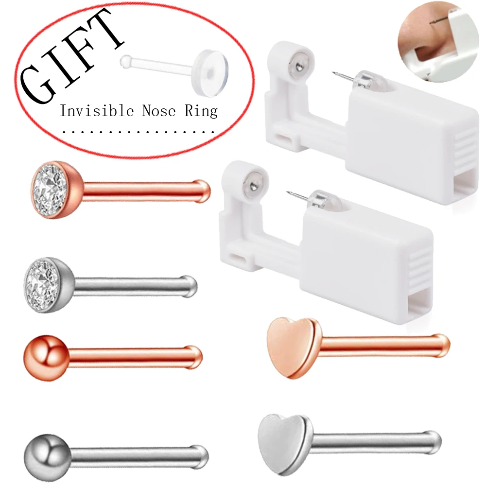 Одноразовый безопасный стерильный прибор для пирсинга пистолет носа с