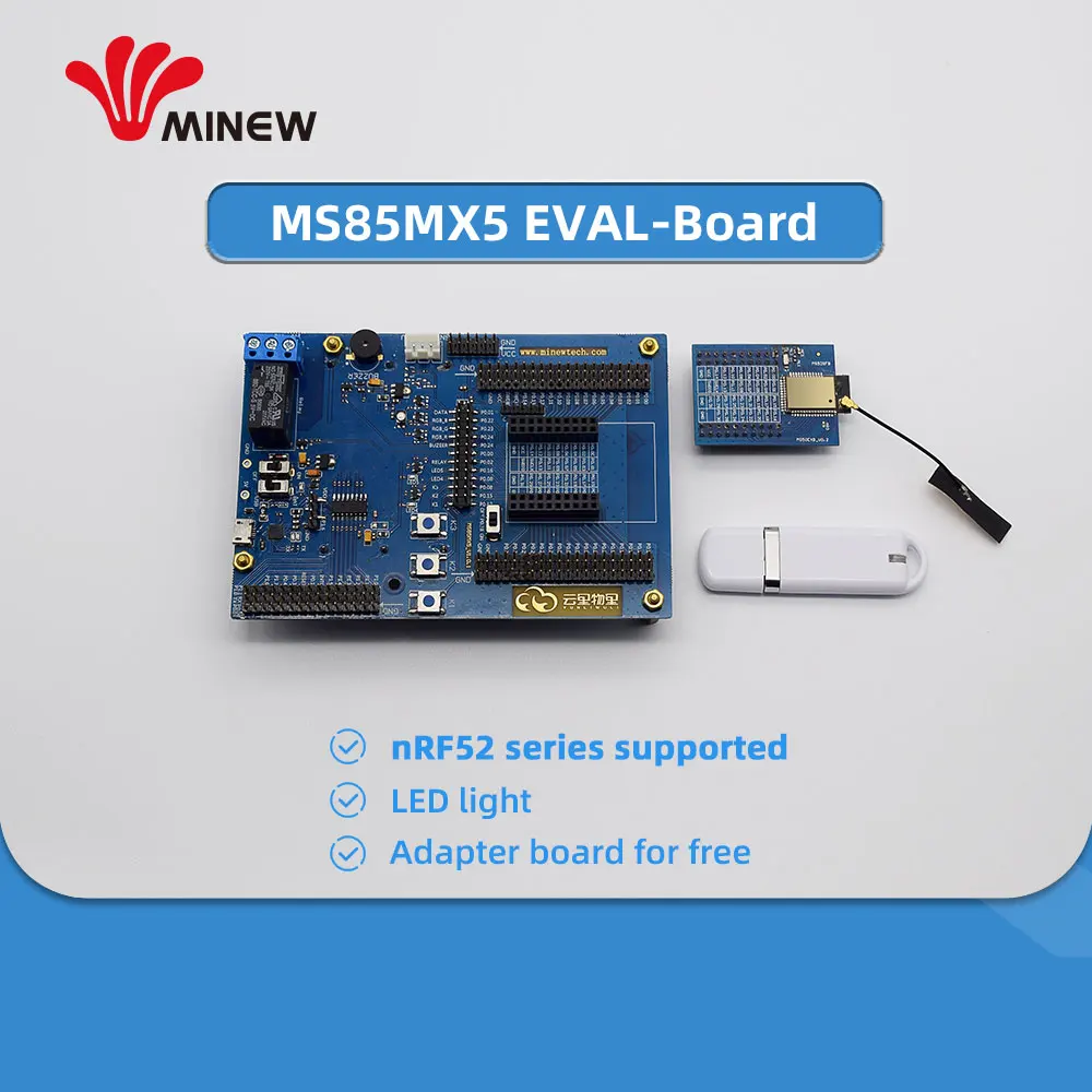 Minew nRF52832 nRF52840 nRF52810 BLE модуль макетная плата оценочный комплект|Детали устройств
