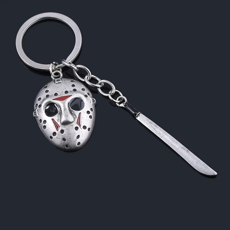 

Horror Keychain Chucky Face Penny Wise Jason Hockey Freddy Pendant Key Chain for Women Men Car Keyring Jewelry Gift